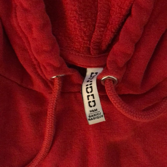 Red cropped H&M sweater - Picture 2 of 2